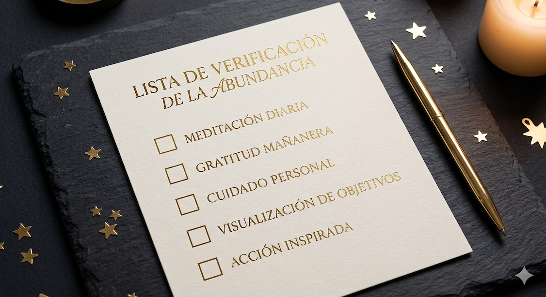 Checklist 5 Hábitos Diarios de Prosperidad